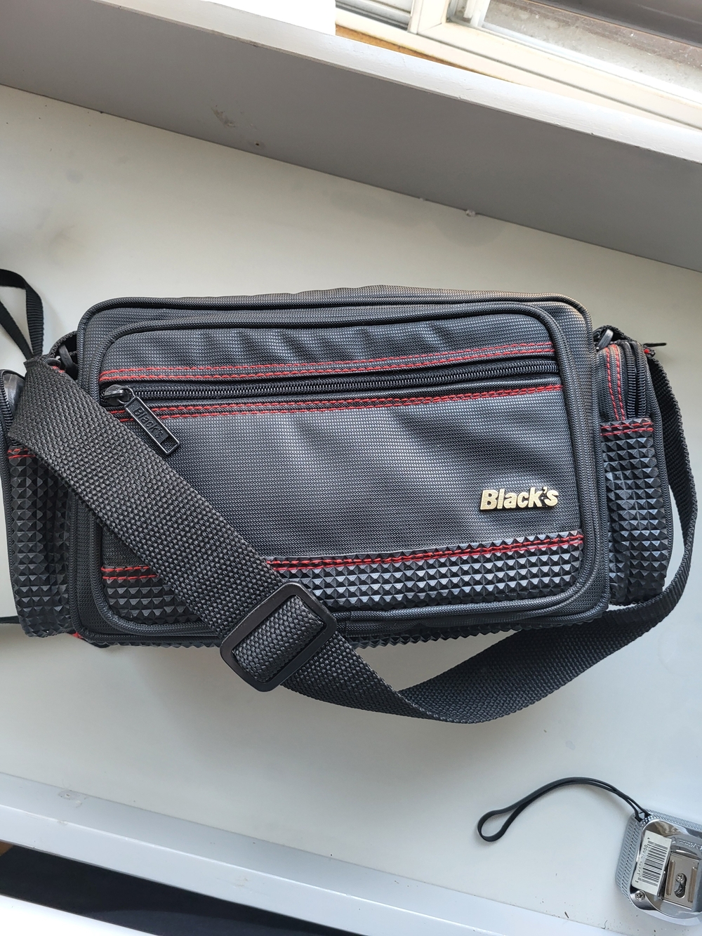 Black's Camera Bag with Red Trim